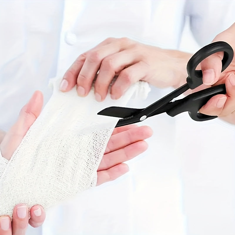 Stainless Steel Safety Scissors Black Coated Sharp Outdoor Use Hand-Friendly