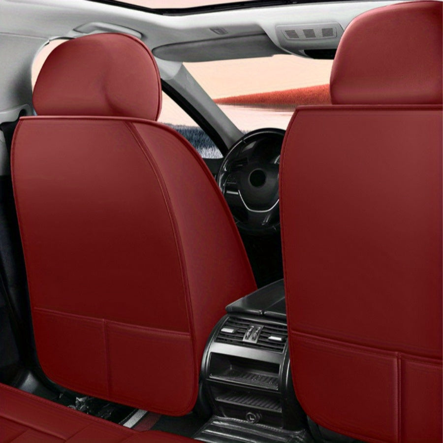 Car Seat Cover Summer Full Coverage Lumbar Support Maroon for Car Seats