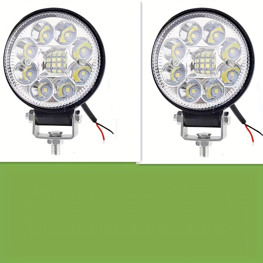 2шт. автомобильных светодиодных фонарей из алюминиевого сплава длиной 8,5 см для грузовиков и строительной техники
