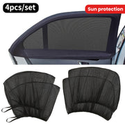 4-Donali Avtomobil oynasi ekran to'plami quyosh nuri, UV himoyasi uchun old va orqa oynalar