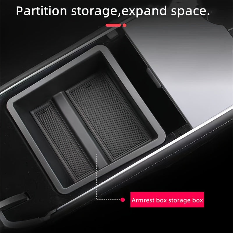 Car Interior Storage Box Set for Tesla Model Y and 3 Center Console Organizer