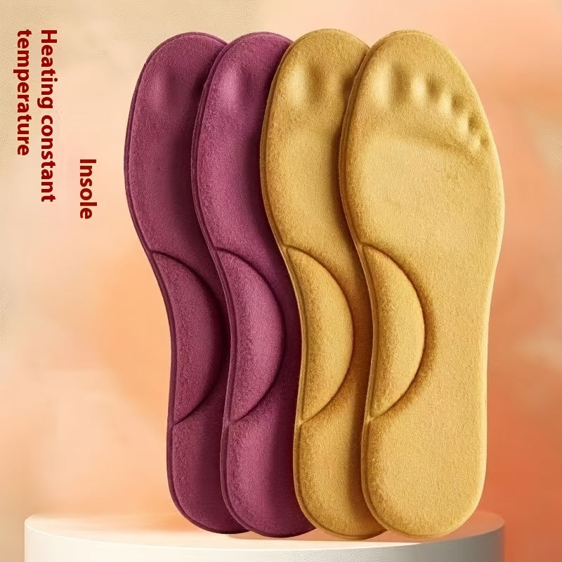 Unisex Thermal Memory Foam Insoles Breathable Sweat-Absorbent for Winter Sports