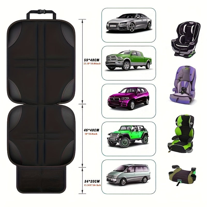 2 Pieces Car Seat Cushions Non-slip Anti-wear Safety Seat Protectors