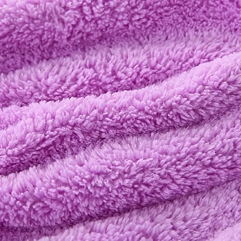 Qizlar va ayollar uchun tez quritish va soch parvarishi uchun 100% polyesterdan tayyorlangan ultra-yumshoq soch sochiq o'ralishi.