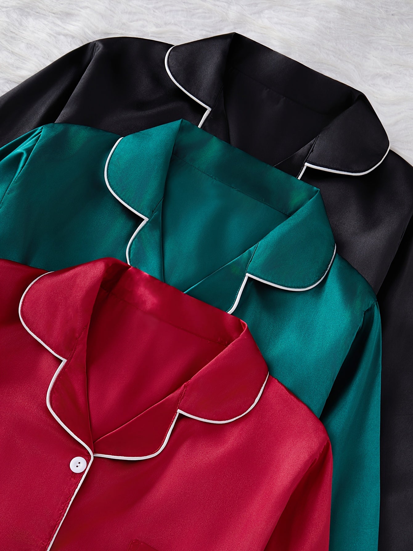 Conjunto de pijama de otoño e invierno para mujer con cárdigan colorido y pantalones de manga larga