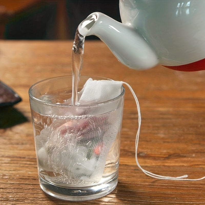 100 or 200 Pieces 5X7cm PET Tea Bags for Home Brewing