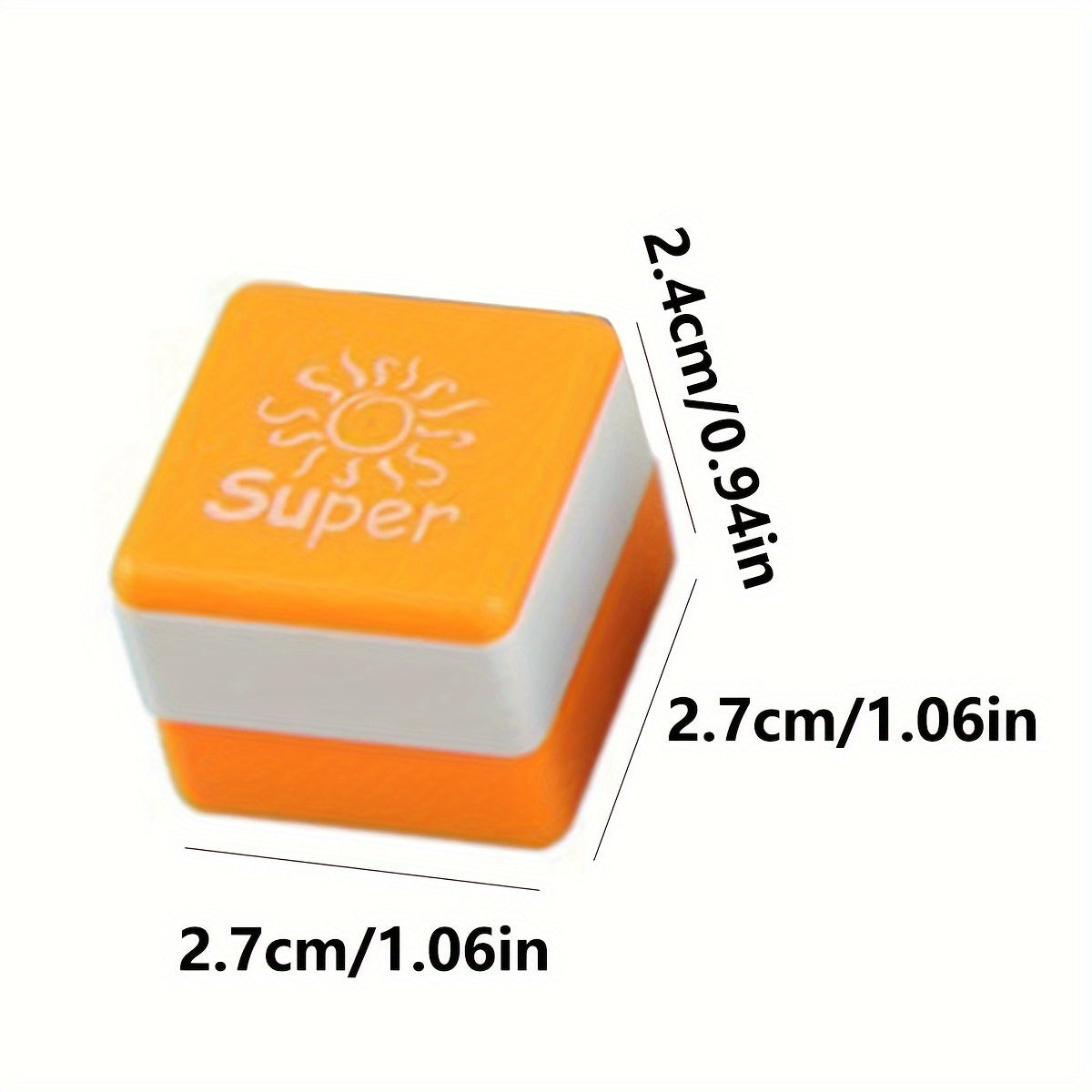 6 ta to'rtburchakli o'qituvchi muhrlari to'plami, baholash uchun ijobiy xabarlar bilan, ABS materialidan tayyorlangan.