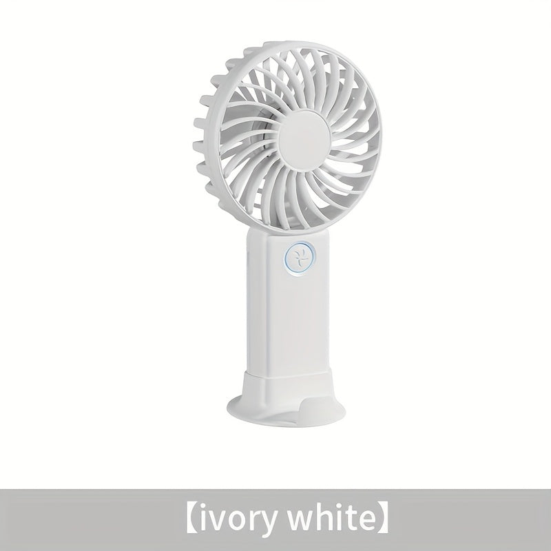 Rechargeable Handheld Fan with Phone Stand Portable for Students Perfect Couple Gift