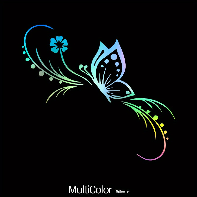 Car Floral Sticker Reflective Vinyl Decal for Cars and Motorcycles