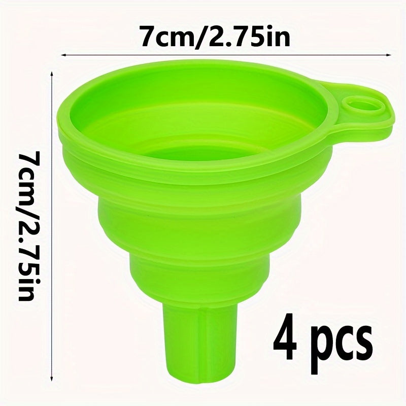 Универсальная силиконовая жидкая воронка с телескопической длинной горловиной для замены масла