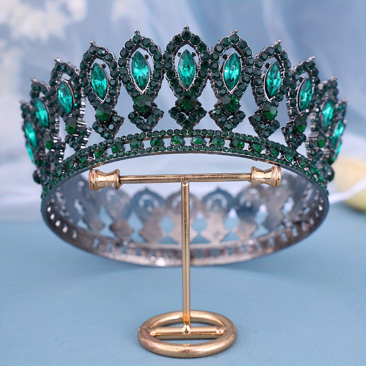 Bridal Tiara Rhinestone Baroque Style Wedding Crown for Special Occasions