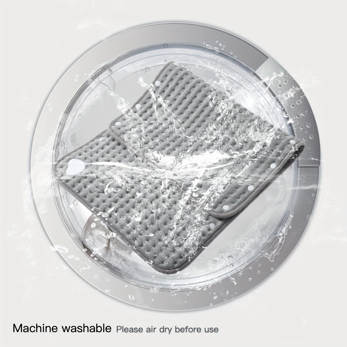 1 dona Termostatli Isitish Yostiqchasi, Raqamli Ko'rsatkich, Qizib Ketishdan Himoya, Polyester Matolari, Mashinada Yuvish Mumkin - Ideal Sovg'a