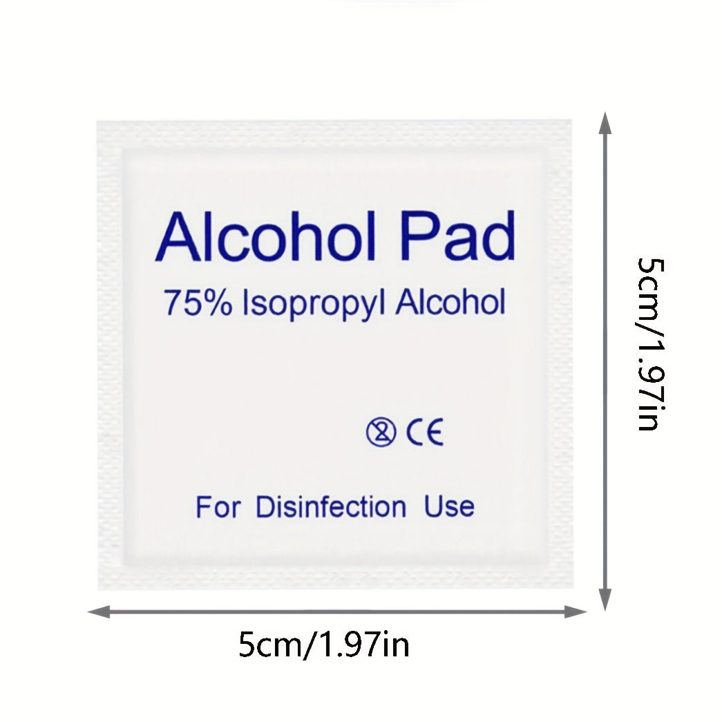 Katta bir martalik spirtli tozalash matolari - 200 dona, 75% to'ldirish, bo'yoqsiz, telefonlar, idishlar, zargarlik buyumlari va boshqalar uchun bir martalik tozalash padlari, portativ dog' tozalovchi.