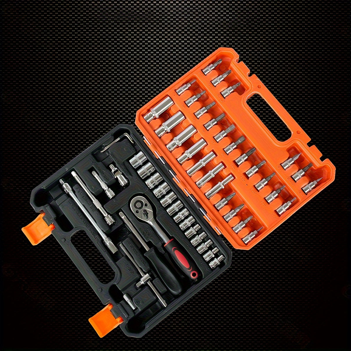 Avtomobil ta'mirlash uchun asboblar to'plami 53/151 dona, vintli kalitlar va tornavida to'plami