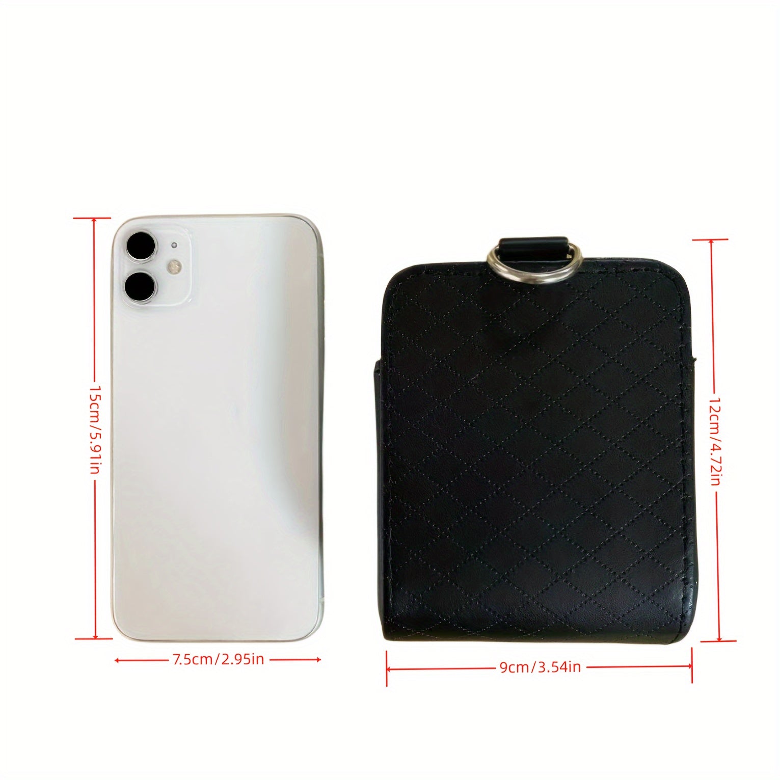 Car Universal PU Leather Air Vent Phone Holder Storage Box Car Interior Accessories