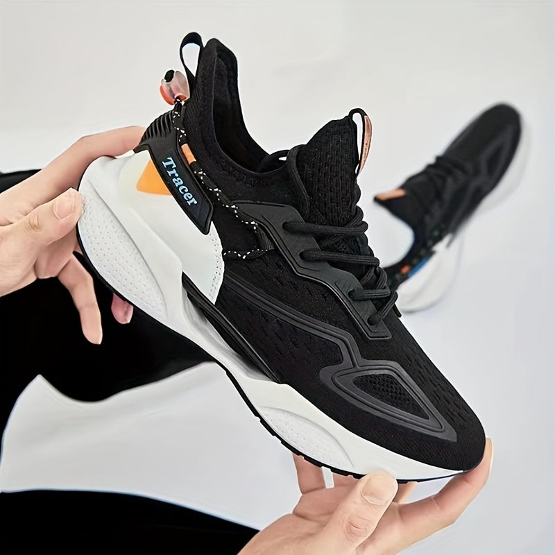 Men's Breathable Fabric Sneakers for Outdoor Casual Activities