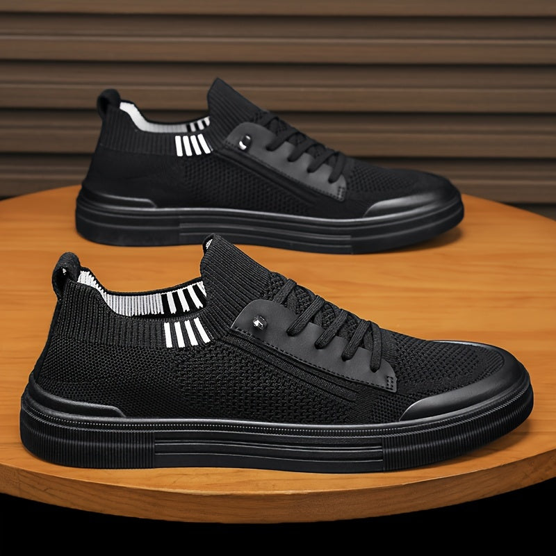 Men's Mesh Sneakers Lightweight Breathable Low Top Casual Shoes