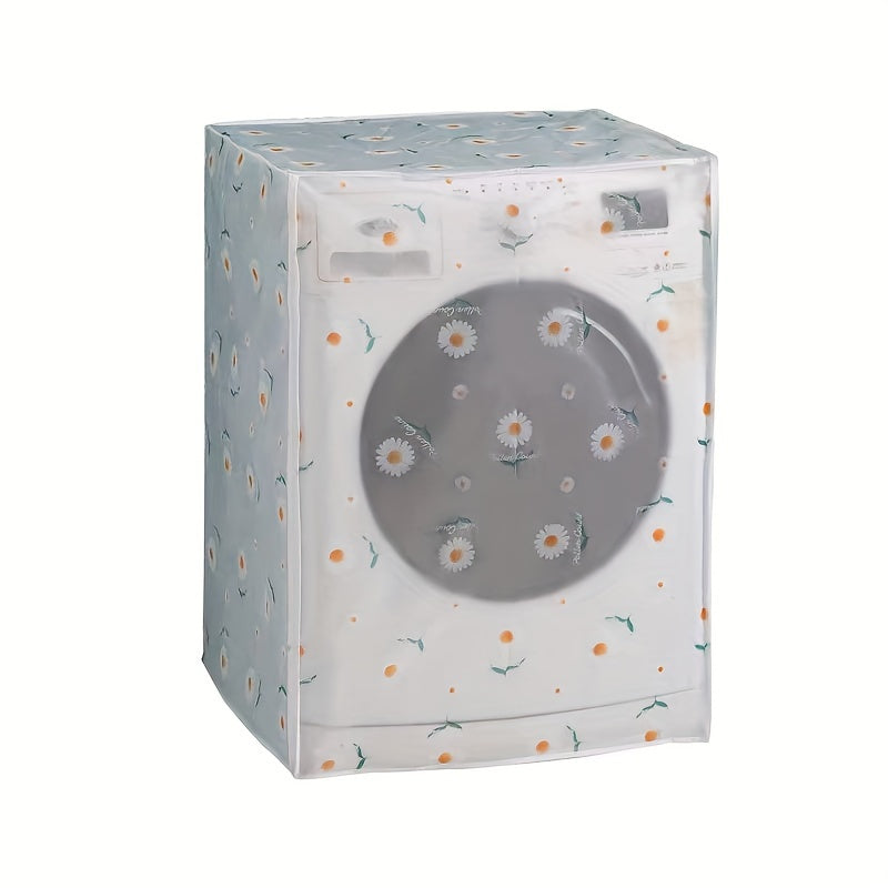 Semi-Transparent Waterproof Sun-Protective Washing Machine Cover for Front Loaders