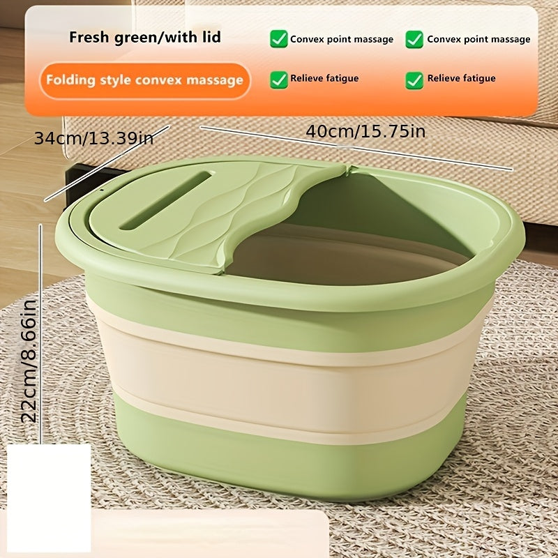 Портативная складная ванна для ног с массажем и изоляцией для домашнего спа