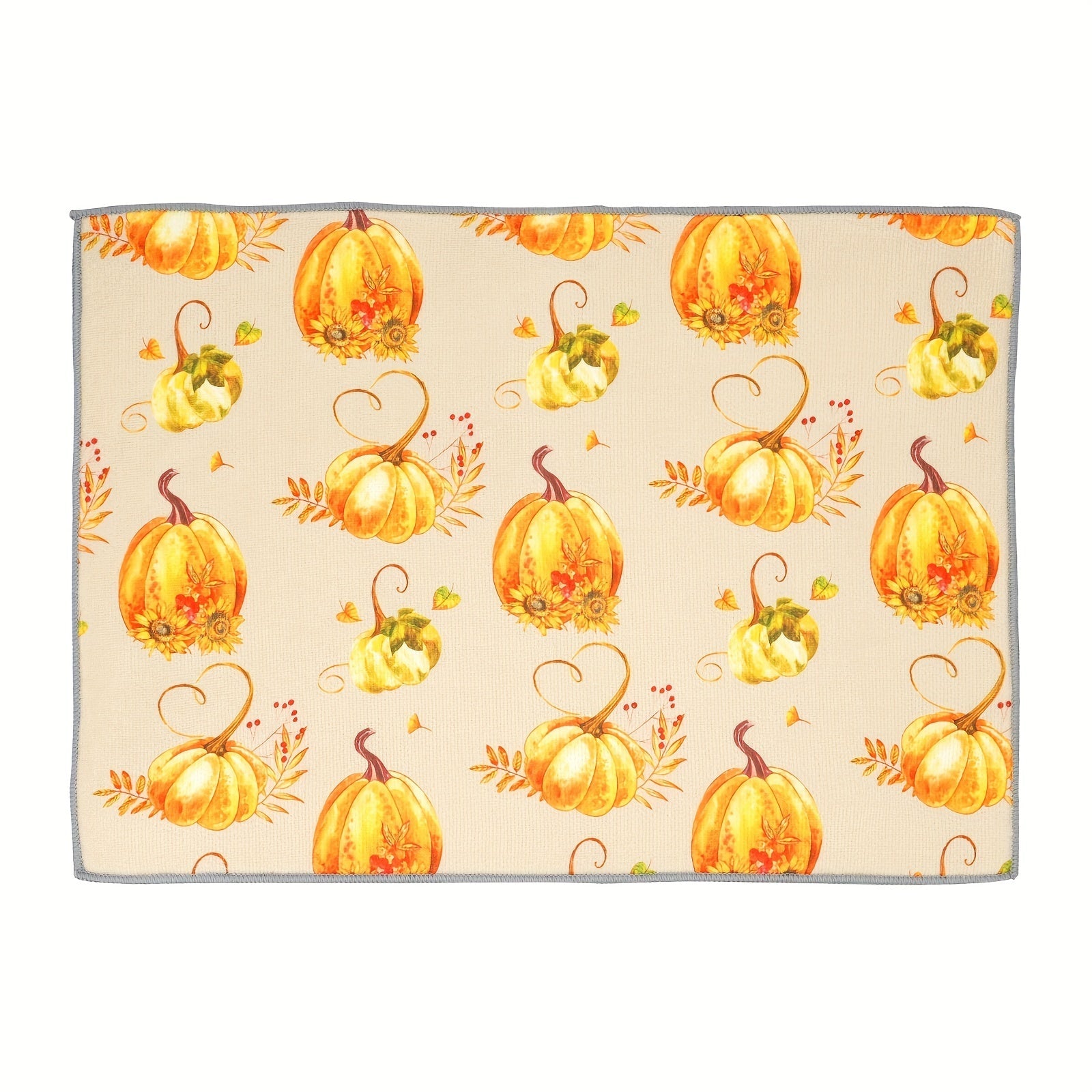 Heat Resistant Non-Slip Dish Drying Mat Washable Kitchen Placemat 38.1x50.8 cm