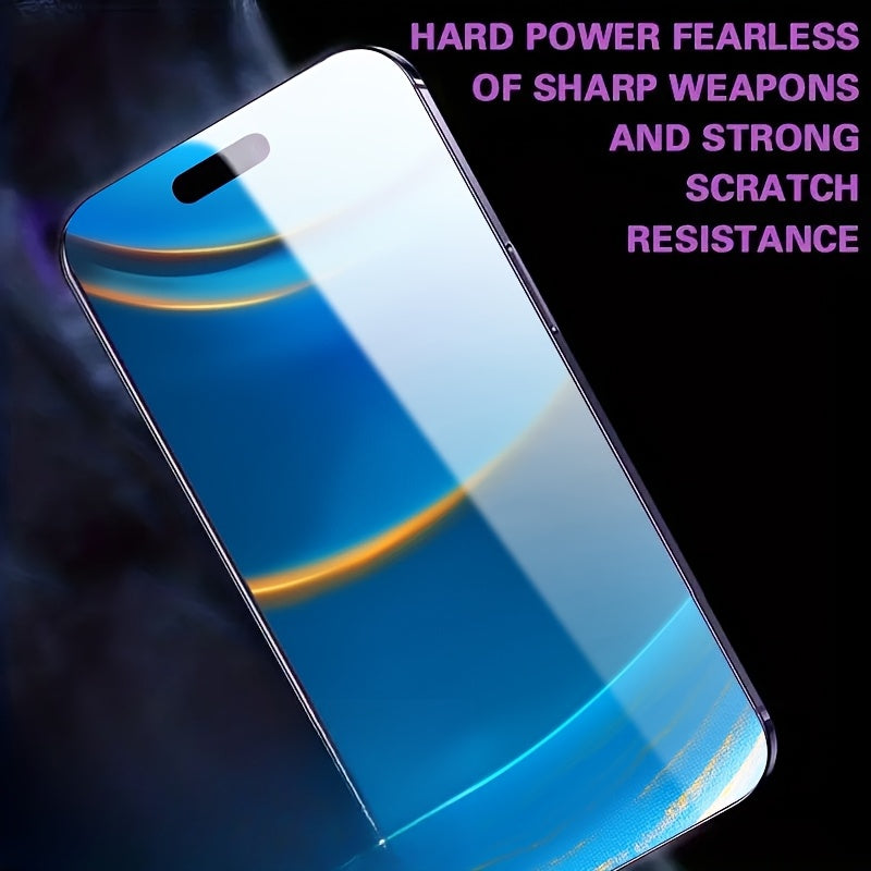 3pcs Full Cover Privacy Tempered Glass Screen Protectors for iPhone 14 15 Pro Max