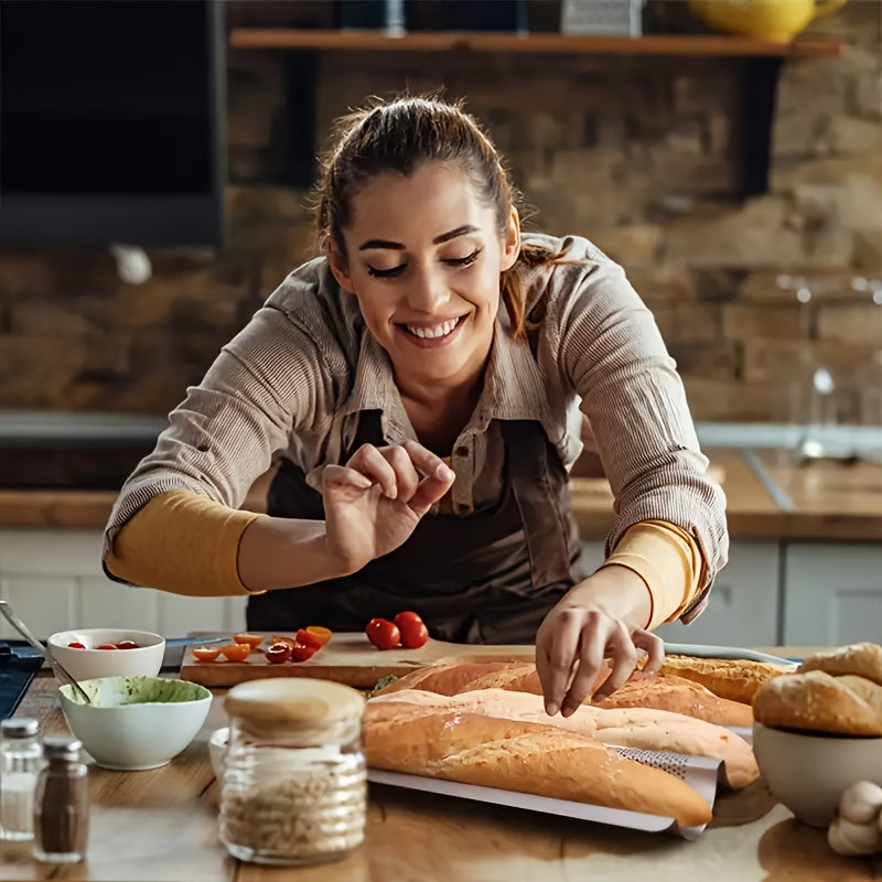 Non-stick baguette pan carbon steel oven induction-friendly baking essential