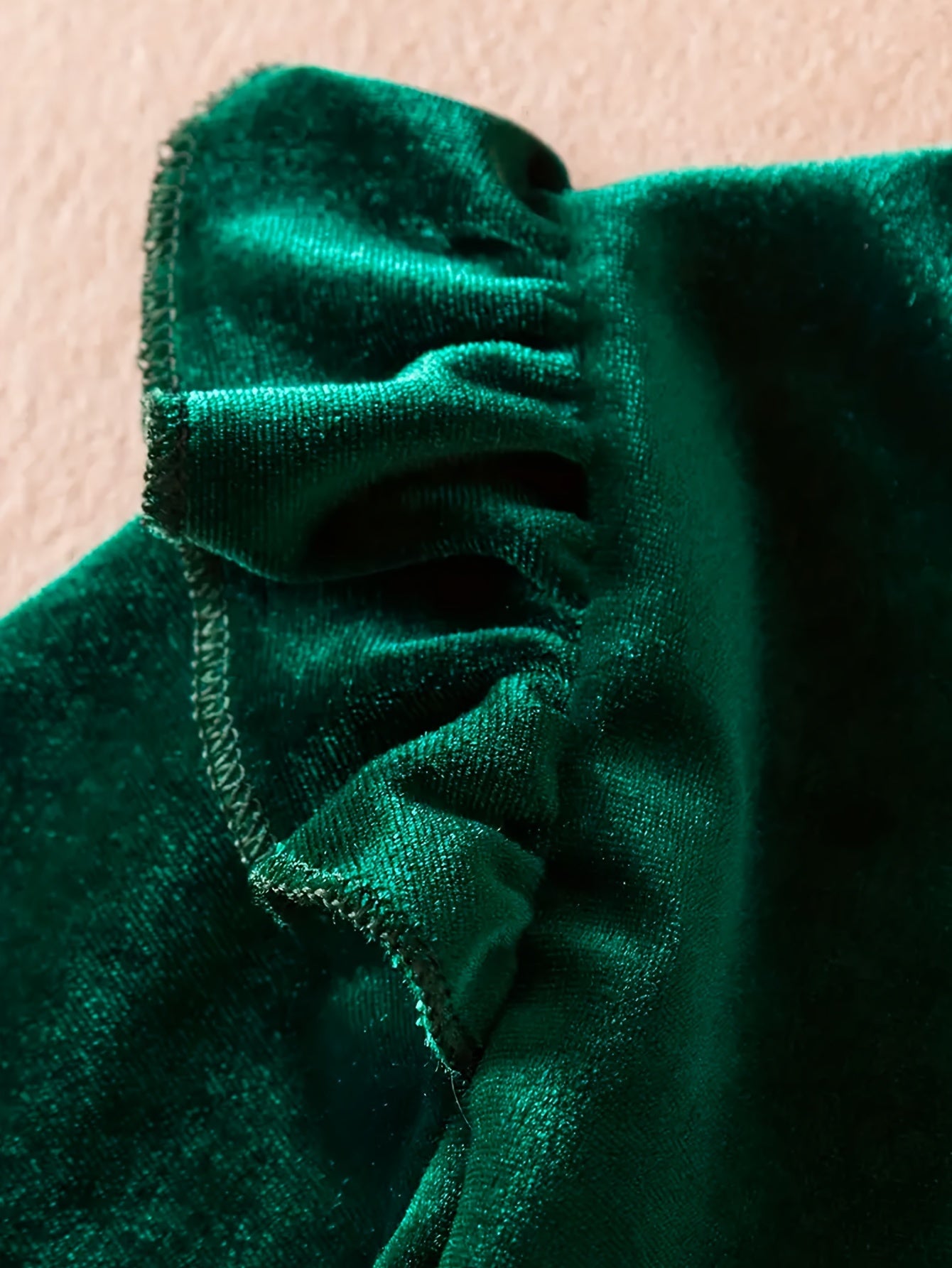 Girls Velvet Dress with Star and Moon Sequins Ruffled Edge and Pleated Mesh Overlay in Red