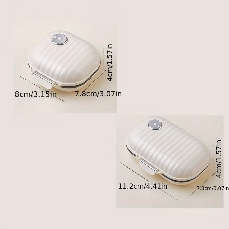 Organizador de pastillas portátil de 7 días con tapa para viajes, oficina y almacenamiento en el hogar