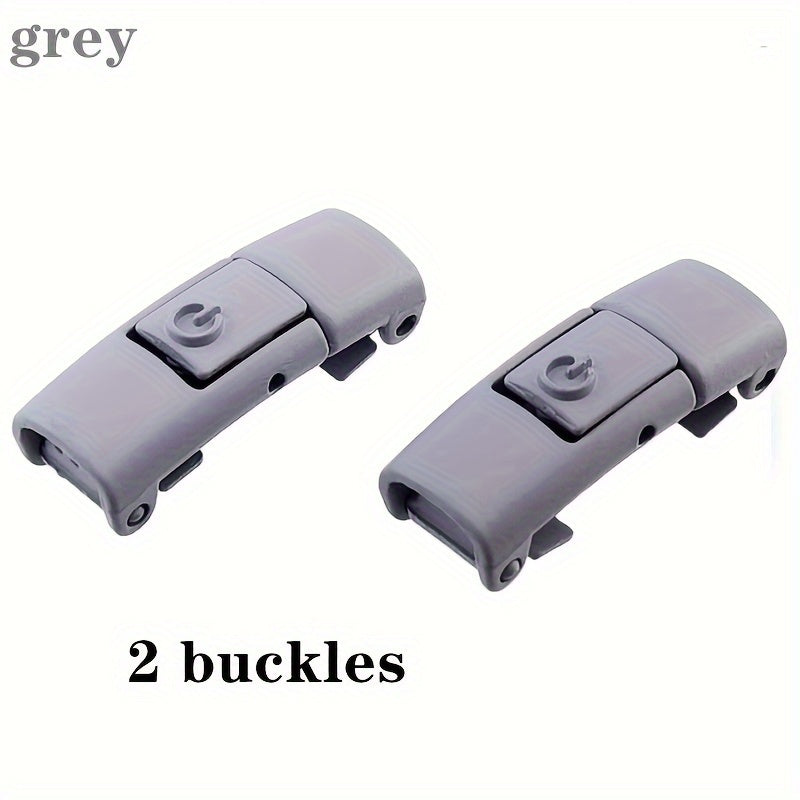Uniseks metall No-Tie Lazy shoelace buckles turli ranglar, oson bir tugma bilan