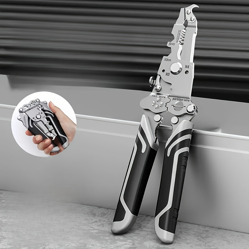 Multi-Functional Wire Stripper Tool for Electrical, Home, and Construction Use