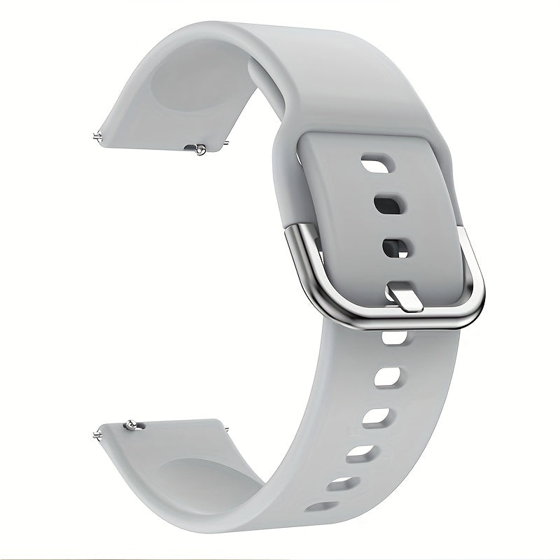 20/22mm Silicone Smartwatch Band with Quick Release Buckle for Samsung Galaxy and More Colorful Replacement Strap
