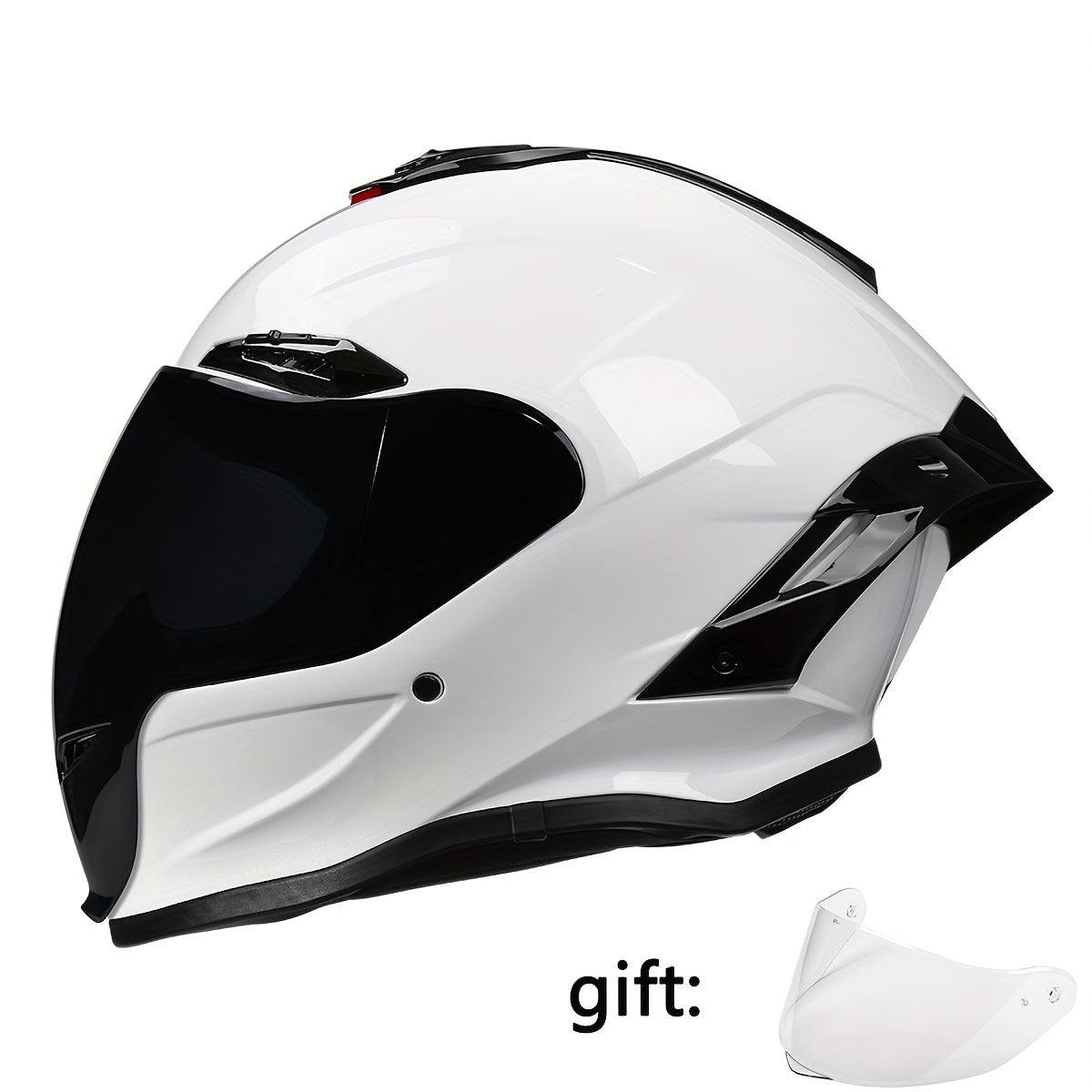 Full Face Motorcycle Helmet with Dual Visor Ventilation System and Quick Release for Men and Women