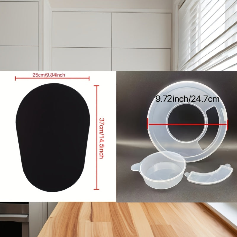 Ushbu to'plamda harakatlanish uchun qulay va yuzalarni chizishdan saqlash uchun mo'ljallangan ikki shaffof idish qopqog'i mavjud. Kitchenaid 5.5-6 kvartalik Tilt-Head Stand Mixer zanglamas po'lat idishlari uchun maxsus ishlab chiqilgan ushbu qopqoq.