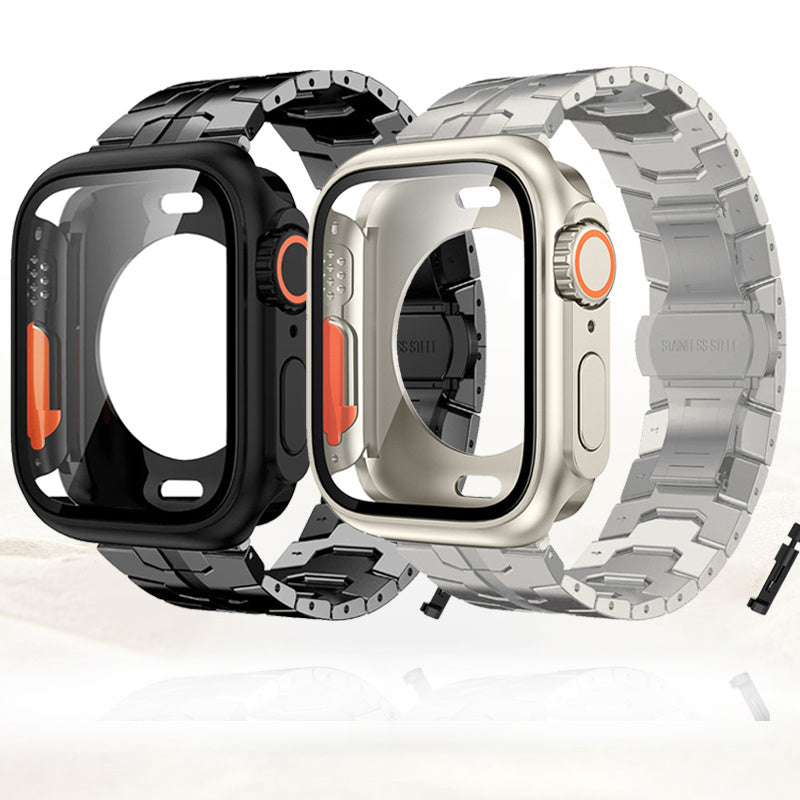 Gold-Plated Stainless Steel Watch Band for Apple Watch Series 10 9 8 7 6 5 4 Ultra SE 42mm 44mm 45mm 46mm 49mm