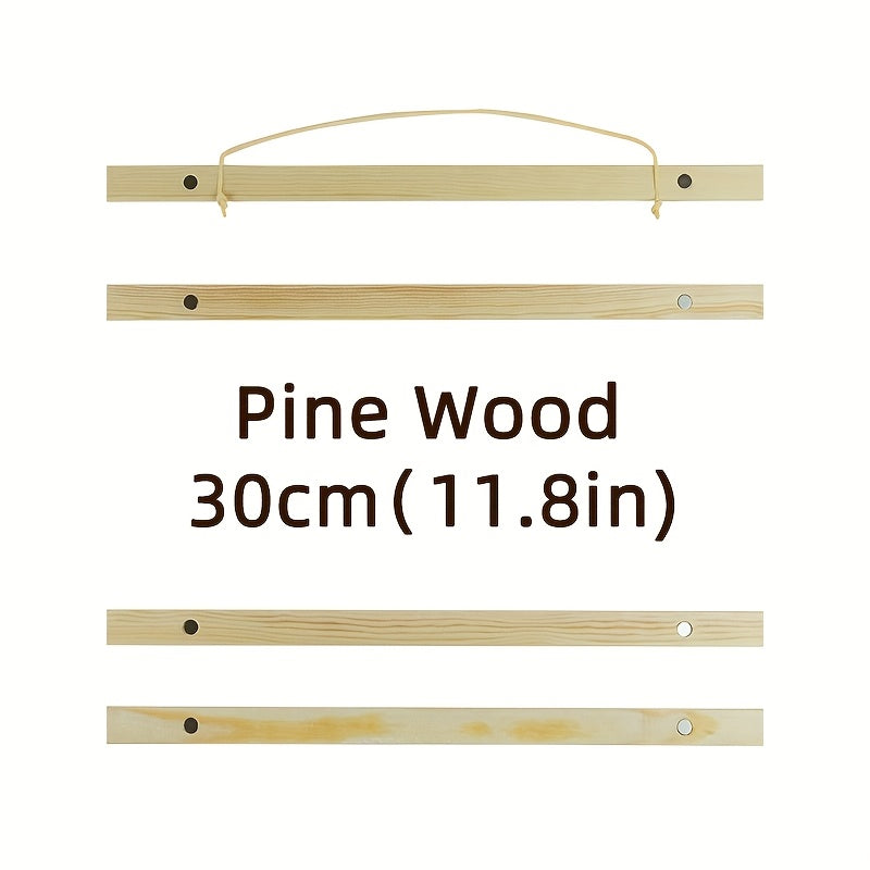 Деревянные магнитные зажимы для подвешивания постеров, холстов и фотографий.