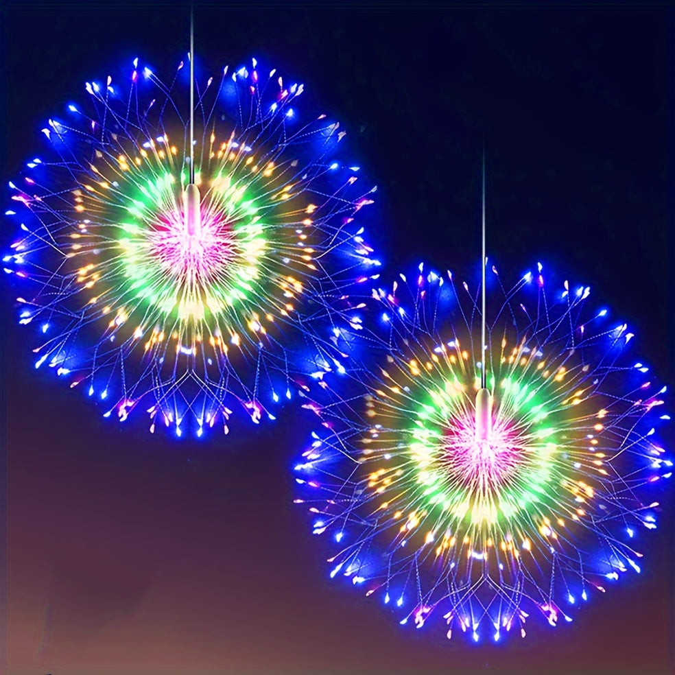 Dimmable LED Firework String Lights Water Resistant Wall Mount Outdoor Garden Decoration 180-360 LEDs