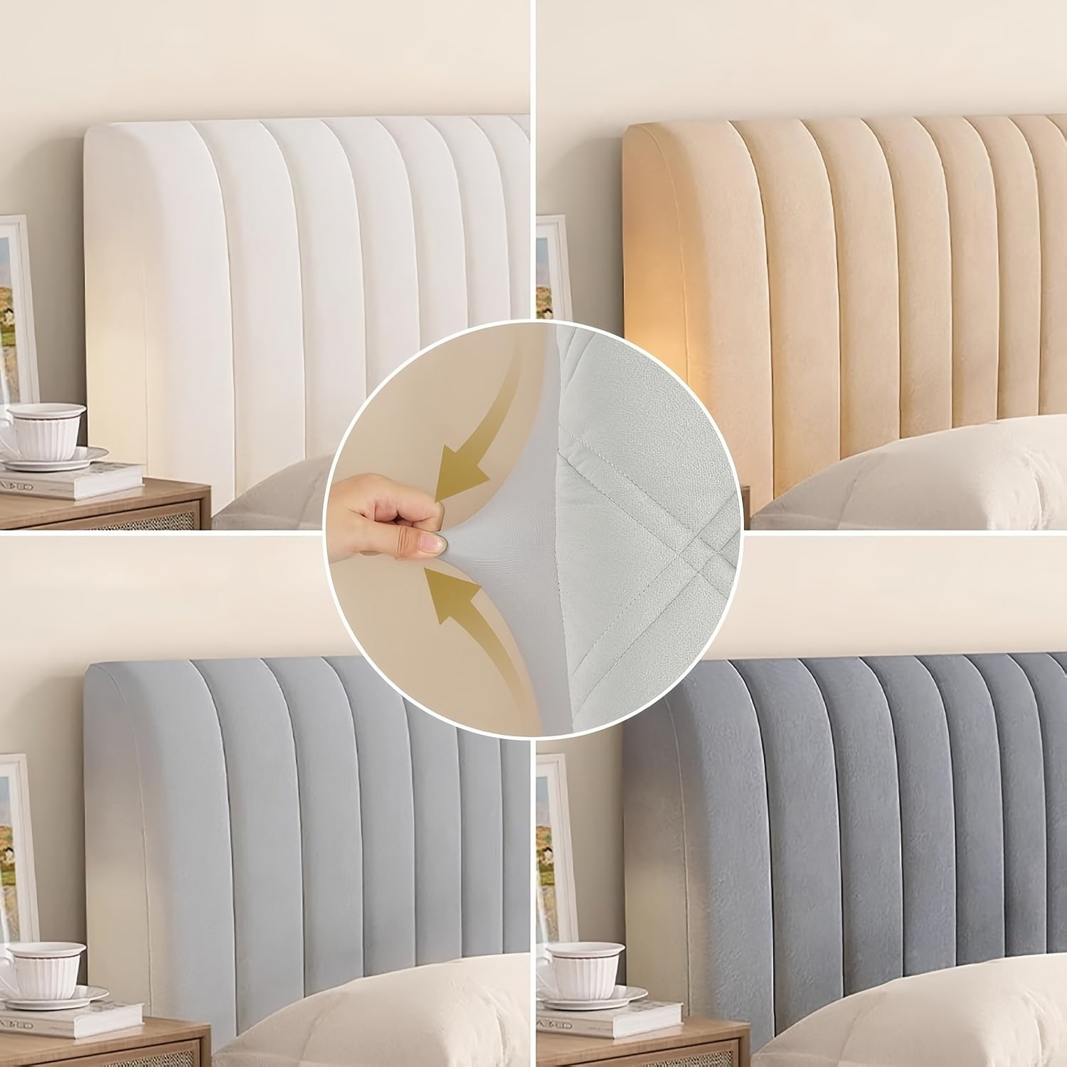 Полноразмерный чехол для изголовья, сделанный из стеганой пылезащитной короткопуховой ткани. Супер мягкий и удобный, washable и антигрязевой. Серый цвет с активным принтом, вес 200-250 г/м². Можно стирать в машине или вручную с конвертной строчкой.