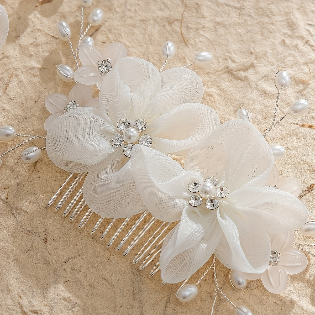 Oq kiyingan ayollar uchun soch uchun aksessuarlar, soch tarozi, U-shaklidagi soch chayqalgich, ipli niqob