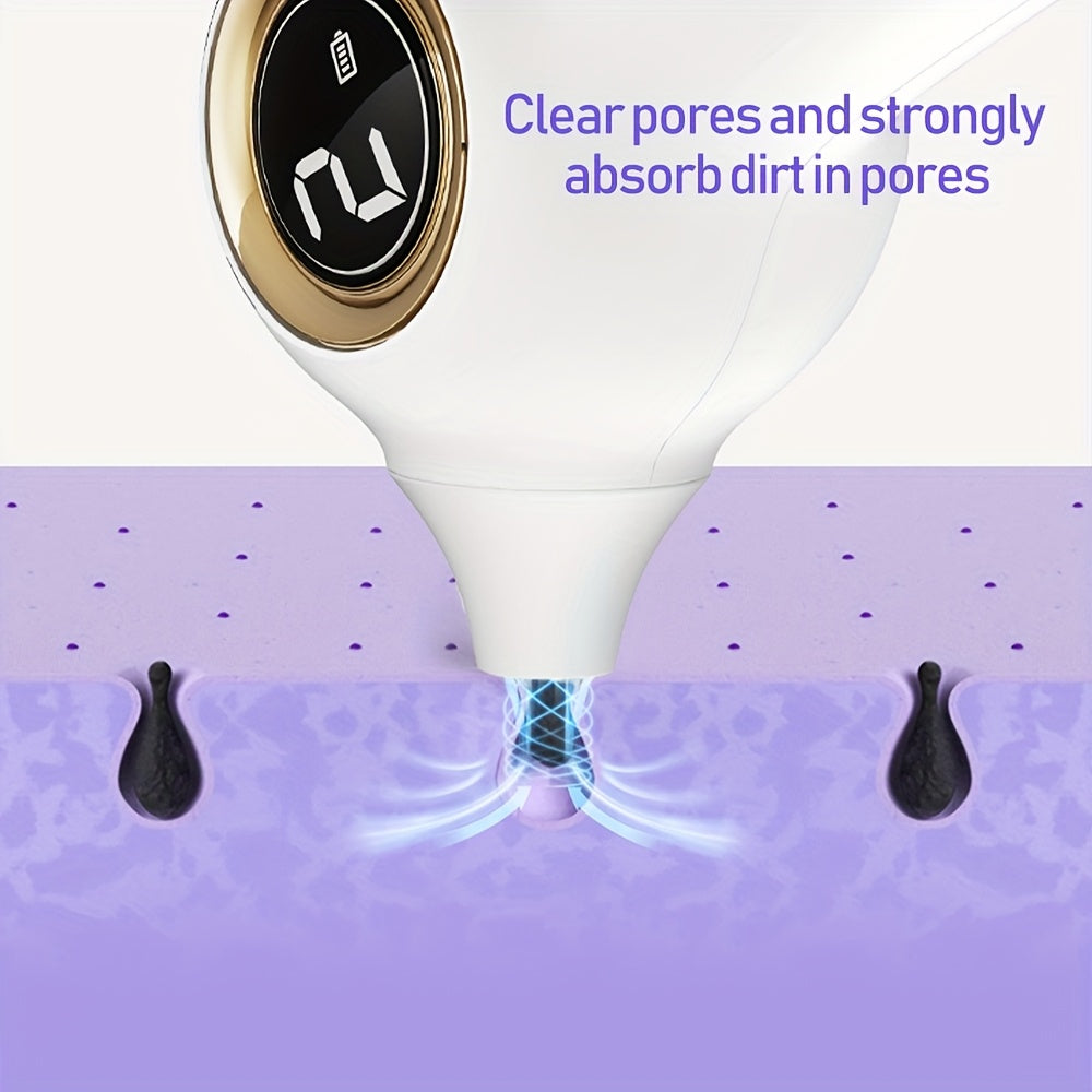 Rechargeable Handheld Beauty Device for Pore Cleansing and Live Viewing