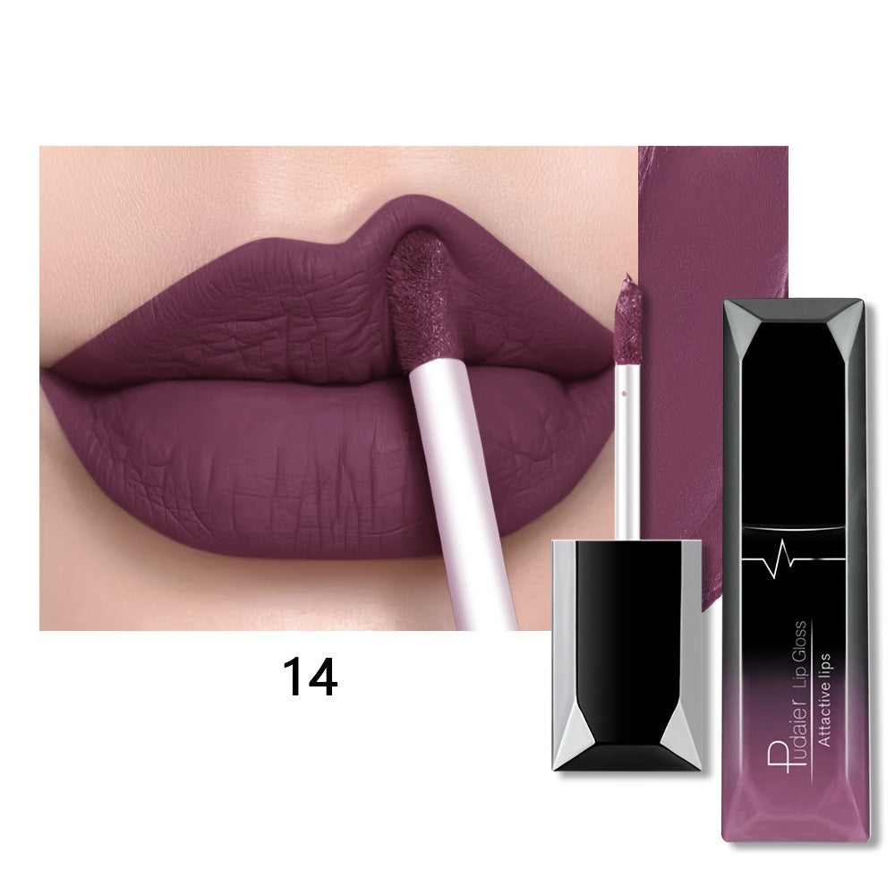 Women Matte Lip Glaze Liquid Lipstick Waterproof Long-Lasting Non-Transferable