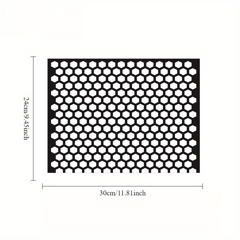 Car Vinyl Stickers Red and Black Honeycomb Pattern for Tail Lights