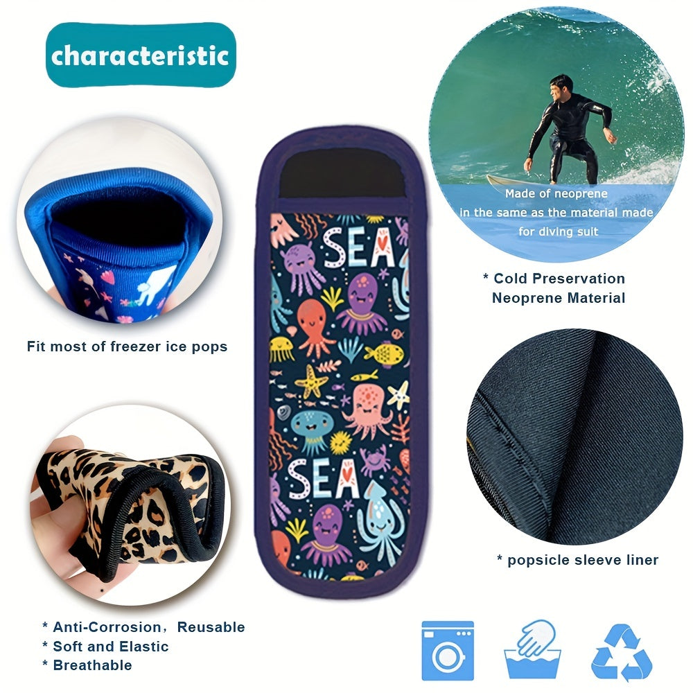 Fundas reutilizables de neopreno para helados para niños