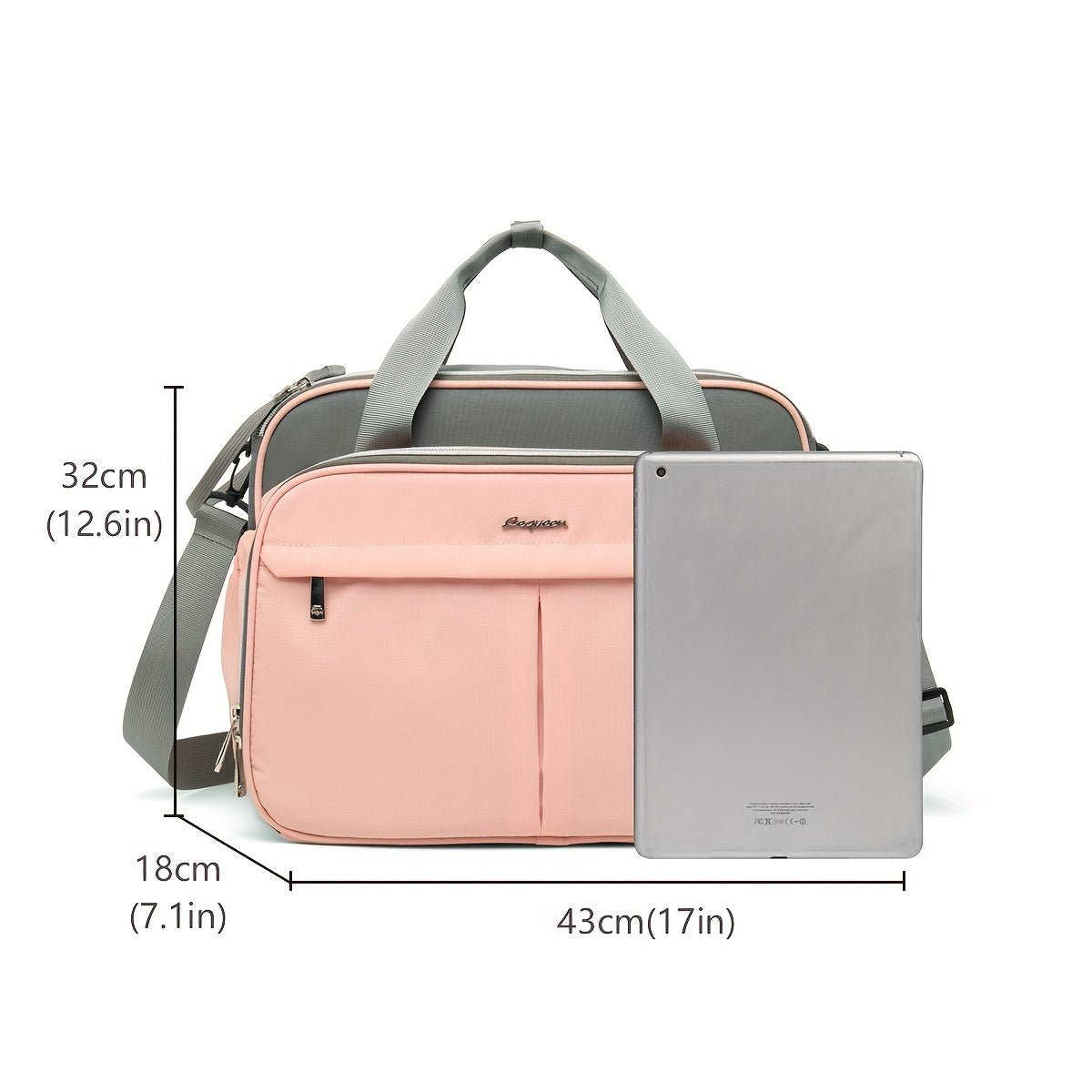 Waterproof Oxford Fabric Diaper Bag with Crossbody Strap for Travel and Storage