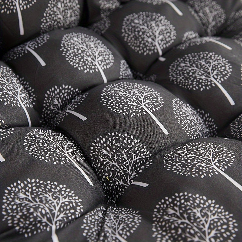 Ergonomic Office Chair Cushion Polyester Grey Woven Seat Pad for Home and Car