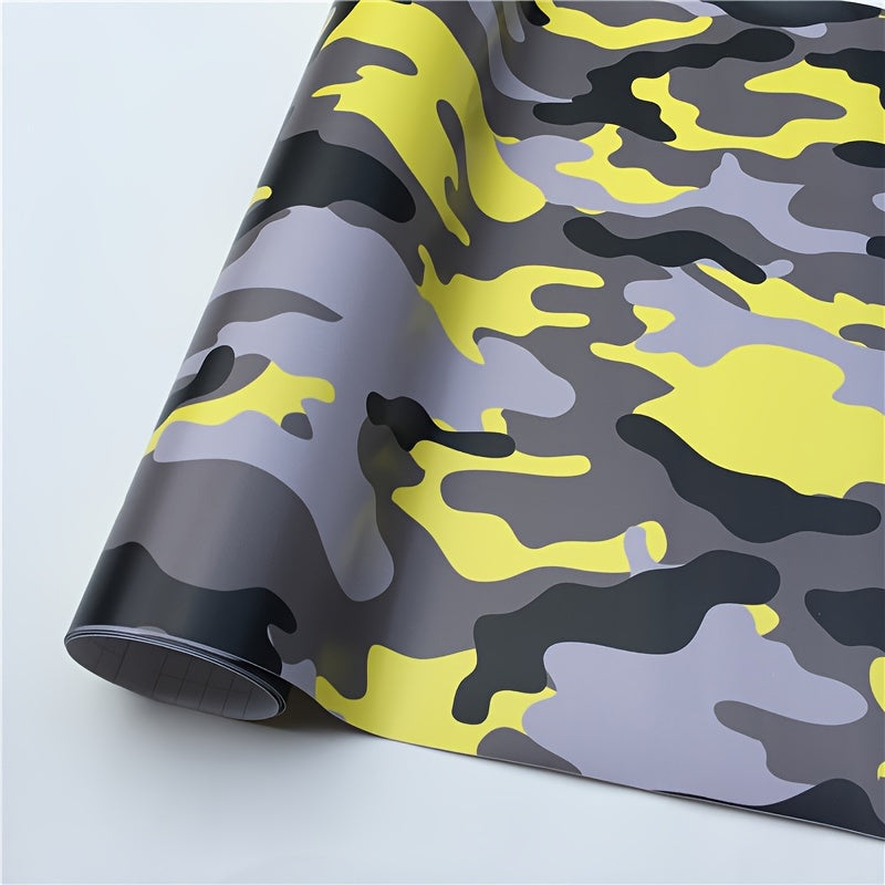 Avtomobillar, velosipedlar, noutbuklar uchun kamuflyaj vinil qoplama, bardoshli, ob-havo sharoitlariga chidamli