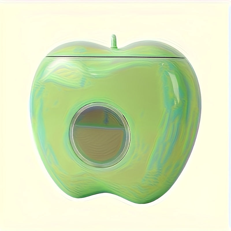 Apple-Shaped Wall Mounted Storage Box with Lid for Kitchen and Bathroom Organizing