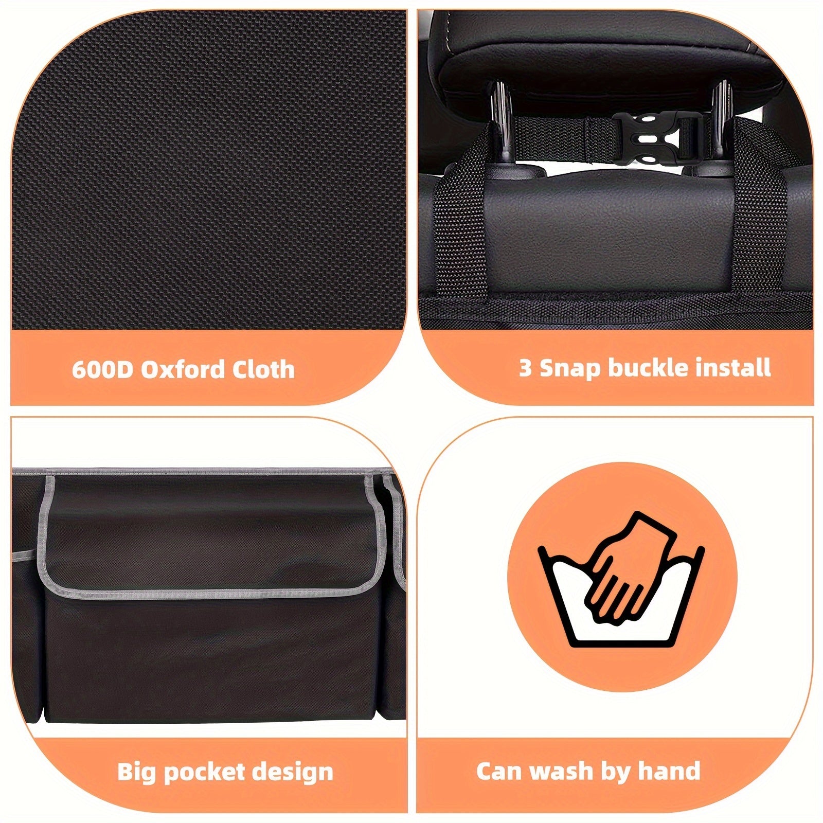 Большая емкость для хранения в багажнике автомобиля, многофункциональный с 4 отделениями