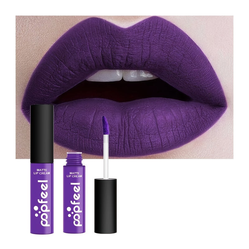 Long Lasting Matte Lip Gloss for Women Liquid Lipstick with Bold Color