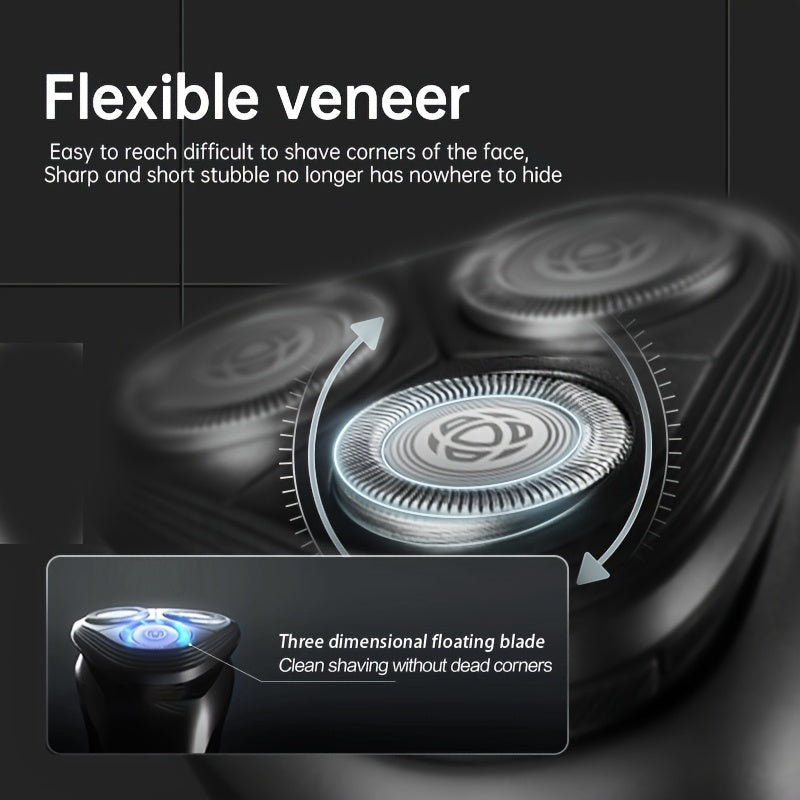 Afeitadora eléctrica S1113 a prueba de agua, cuchillas PowerCut, cabezal de afeitado ContourFlex, diseño ergonómico, carga USB