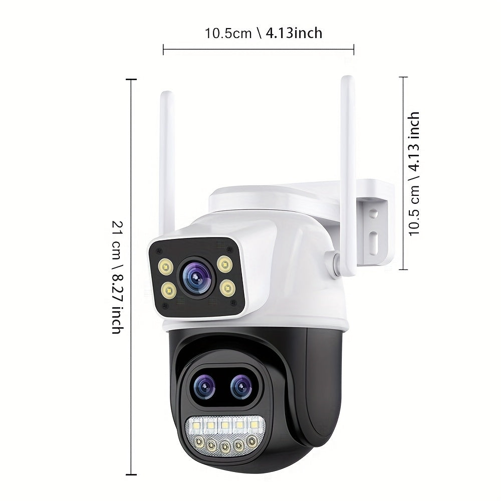 12MP HD Home Security Camera with AI Auto Tracking PTZ WiFi Video Surveillance